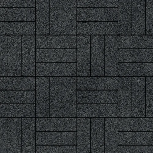 Тротуарная плитка Steinrus Паркет, 60 мм, чёрный, native по низкой цене