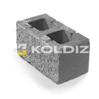 Блок бетонный заборный Колотая фактура 390х190х188 - Черный Колдиз с доставкой от официального дилера завода