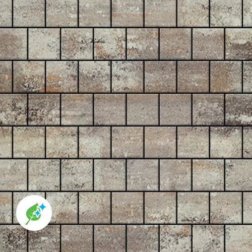 Тротуарная плитка Steinrus Armor, 100 мм, ColorMix Берилл, гладкая по низкой цене
