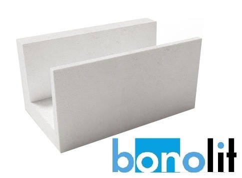 П(U) блок из газобетона D500 600х500х250 Bonolit по низкой цене