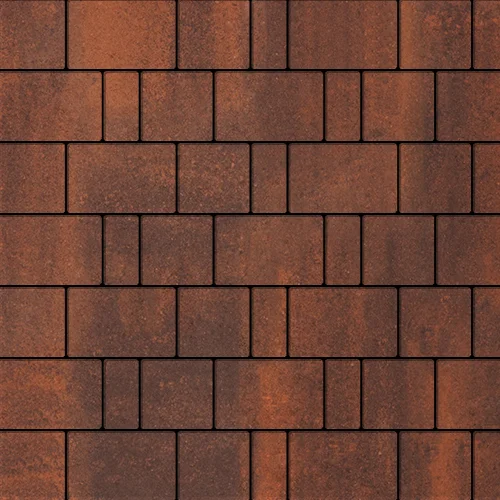 Тротуарная плитка Steinrus Бельпассо, 40 мм, ColorMix Брук, гладкая по низкой цене