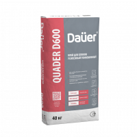 Клей монтажный тонкошовный Т Рк170 М75 F50 ГОСТ Р 58272, 40 кг DAUER QUADER D600 с доставкой от официального дилера завода