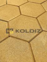 Тротуарная плитка Шестигранник Моно Желтый 220x250x60 (1 Ш.6) Колдиз с доставкой от официального дилера завода