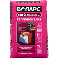Клей для систем теплоизоляции ТЕПЛОКОНТАКТ морозостойкий (до -10°С) 25 кг Боларс с доставкой от официального дилера завода