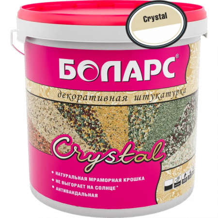 Декоративная штукатурка Crystal 45 кг БОЛАРС по низкой цене