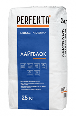 Клей монтажный для блоков Лайтблок Perfekta 25 кг по низкой цене