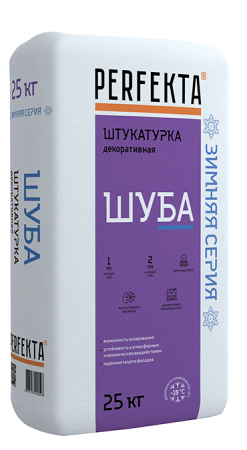 Штукатурка декоративная Perfekta ШУБА белый ЗИМА (2мм) 25 кг по низкой цене