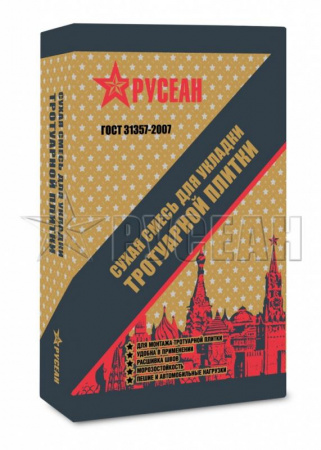 Сухая смесь для укладки тротуарной плитки, 35кг Русеан по низкой цене