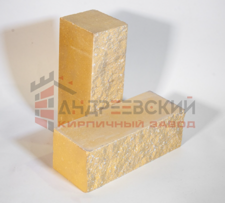 Кирпич гиперпрессованный Плоский скол Желтый 1.4 NF Андреевский по низкой цене