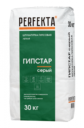 Штукатурка гипсовая легкая РН Perfekta ГИПСТАР серая 30 кг по низкой цене