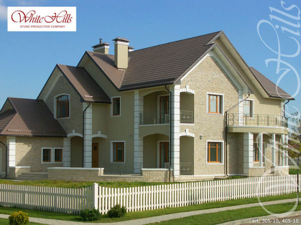 Декоративный облицовочный кирпич Бремен Брик 305-10 углы White Hills по низкой цене