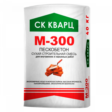 Сухая смесь Пескобетон М-300 СТАНДАРТ 40 кг Кварц по низкой цене