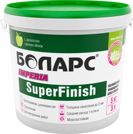 Шпатлевка готовая к применению IMPERIA SUPERFINISH 18 кг Боларс по низкой цене
