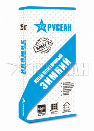 Клей для плитки ЗИМНИЙ Русеан по низкой цене