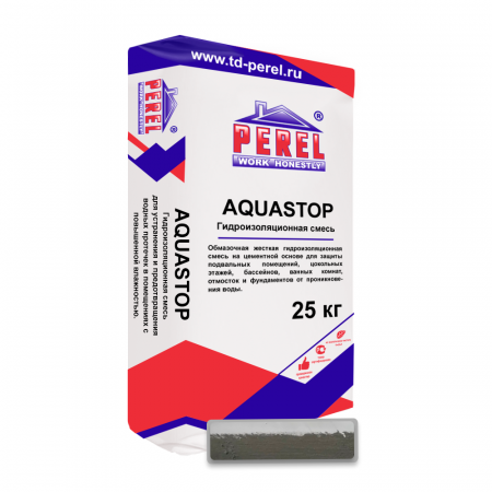 Гидроизоляционная смесь Perel Aquastop, 25 кг по низкой цене