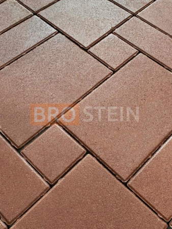 Плитка тротуарная Brostein 4 Бордовая 60 мм, 4 размера в комплекте по низкой цене