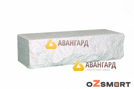 Кирпич гиперпрессованный рваный ложковый белый ДКЛ по низкой цене