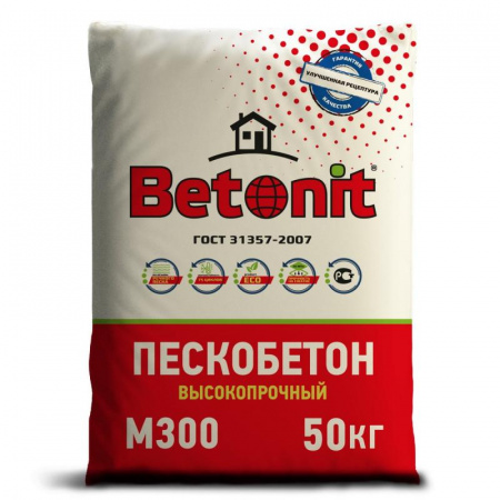 Пескобетон ГОСТ М300 50кг Betonit по низкой цене