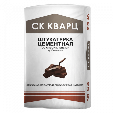 Штукатурка цементная (машинного нанесения) 25 кг Кварц по низкой цене