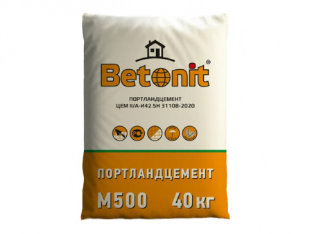 Портландцемент М500 40 кг Betonit по низкой цене