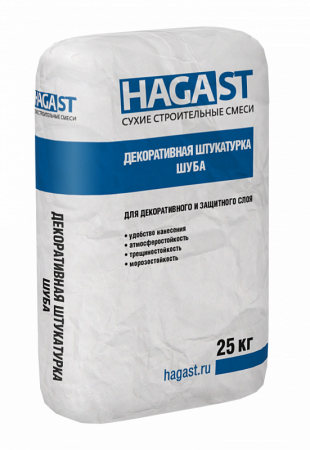 Декоративная штукатурка Шуба HS-465 серая HAGA ST по низкой цене