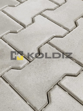Тротуарная плитка Катушка Моно Белый 166x201x60 Колдиз по низкой цене