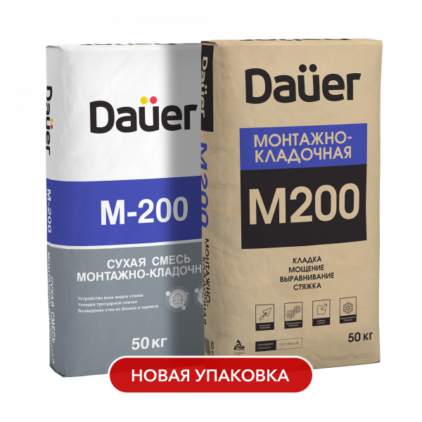 Dauer® Сухая смесь М-200 Монтажно-кладочная по низкой цене