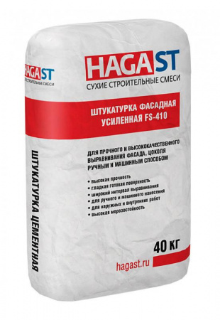 Штукатурка фасадная усиленная FS-410 HAGA ST по низкой цене
