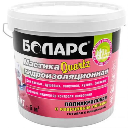 Мастика гидроизоляционная Quartz 6 кг БОЛАРС по низкой цене