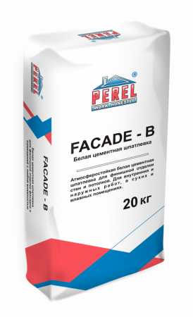 0652 Facade-b Белая Шпаклевка цементная PEREL, 20 кг по низкой цене