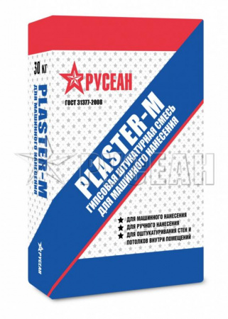 Гипсовая штукатурка для машинного нанесения PLASTER-М Русеан по низкой цене