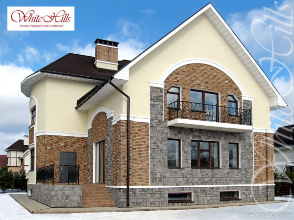 Декоративный облицовочный кирпич Лондон Брик 300-40 углы White Hills по низкой цене