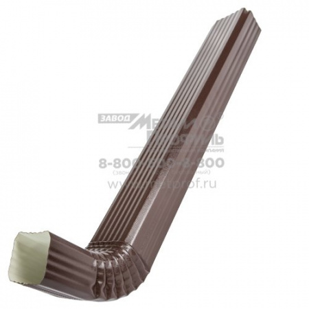 Труба водосточная с коленом (76×102×3000) по низкой цене