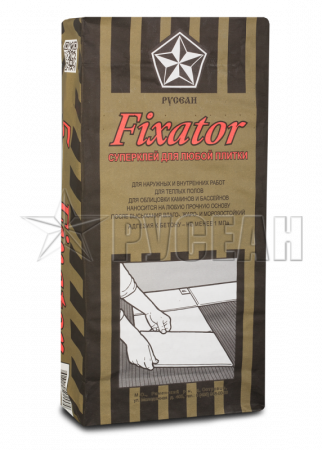 Клей для плитки FIXATOR 5кг Русеан по низкой цене
