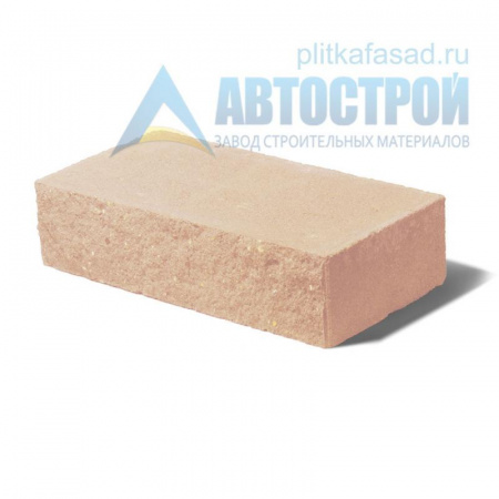 Кирпич бетонный стеновой полнотелый фасадный колотый рядовой бежевый А-Строй по низкой цене