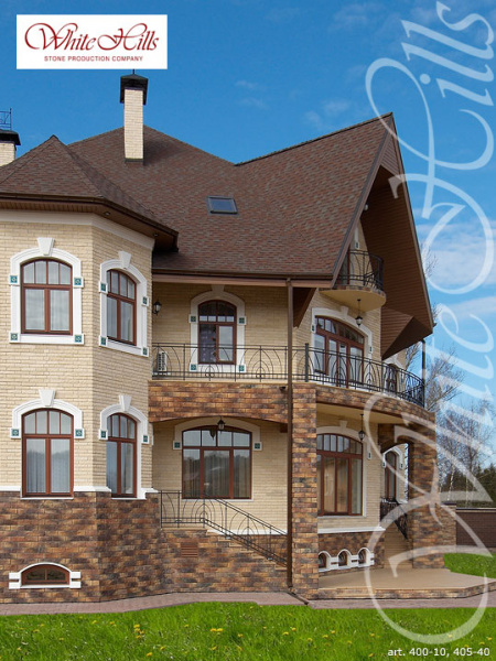 Искусственный декоративный камень Йоркшир 405-40 углы White Hills по низкой цене